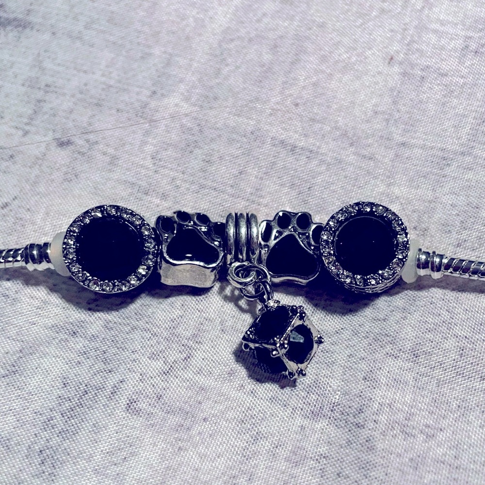 🐾 Paw prints SS Charm bracelet 🐾
